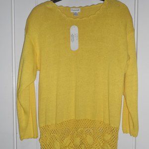 Eminent Yellow Sweater Top